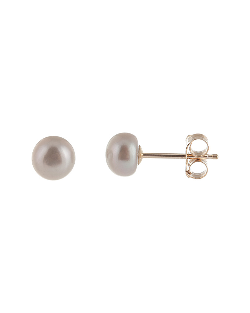 Splendid Pearls 14k 5-6mm Freshwater Pearl Earrings