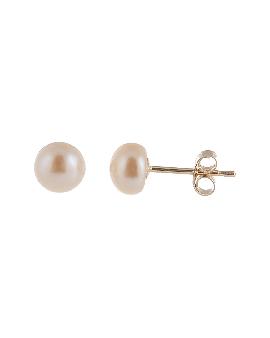 Splendid Pearls 14k 5-6mm Freshwater Pearl Earrings