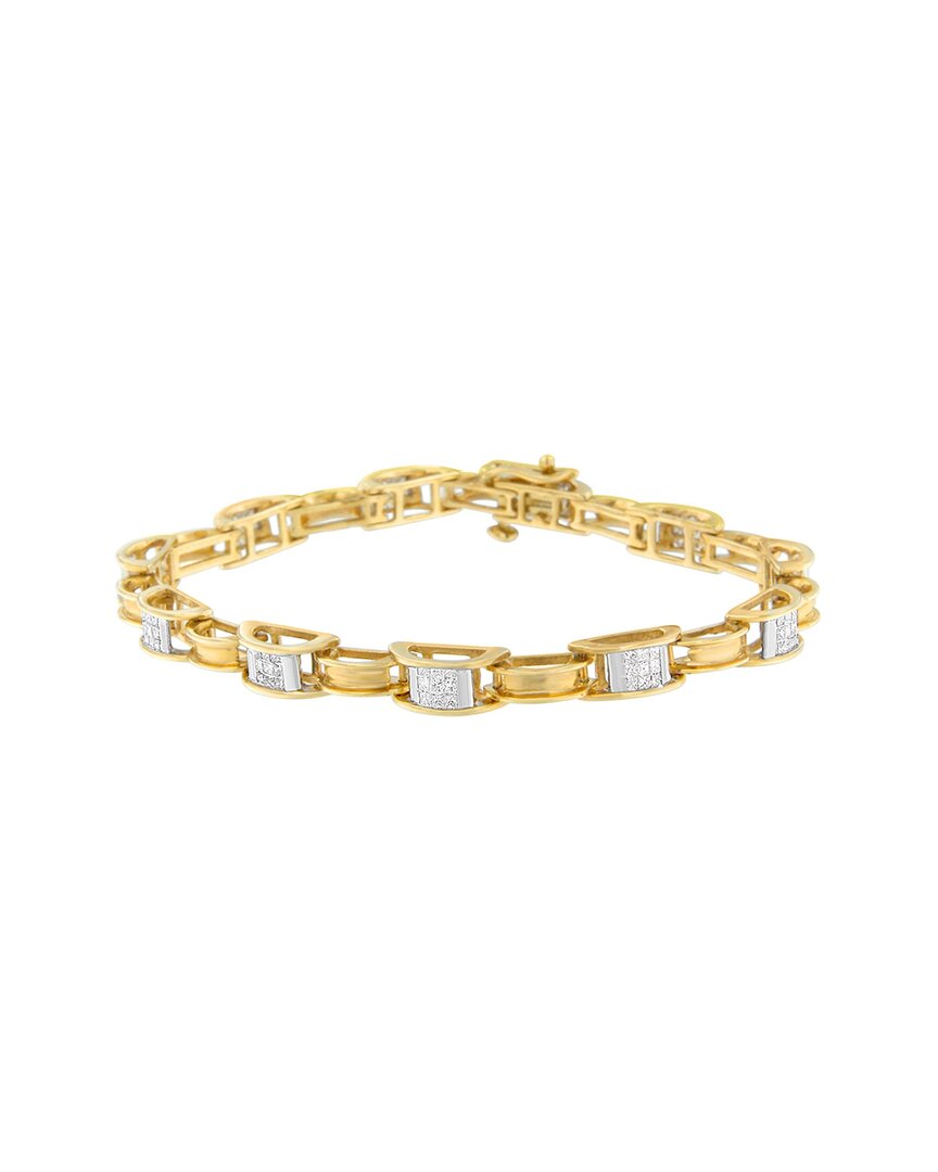 Haus Of Brilliance 14k 1.00 Ct. Tw. Diamond Link Bracelet