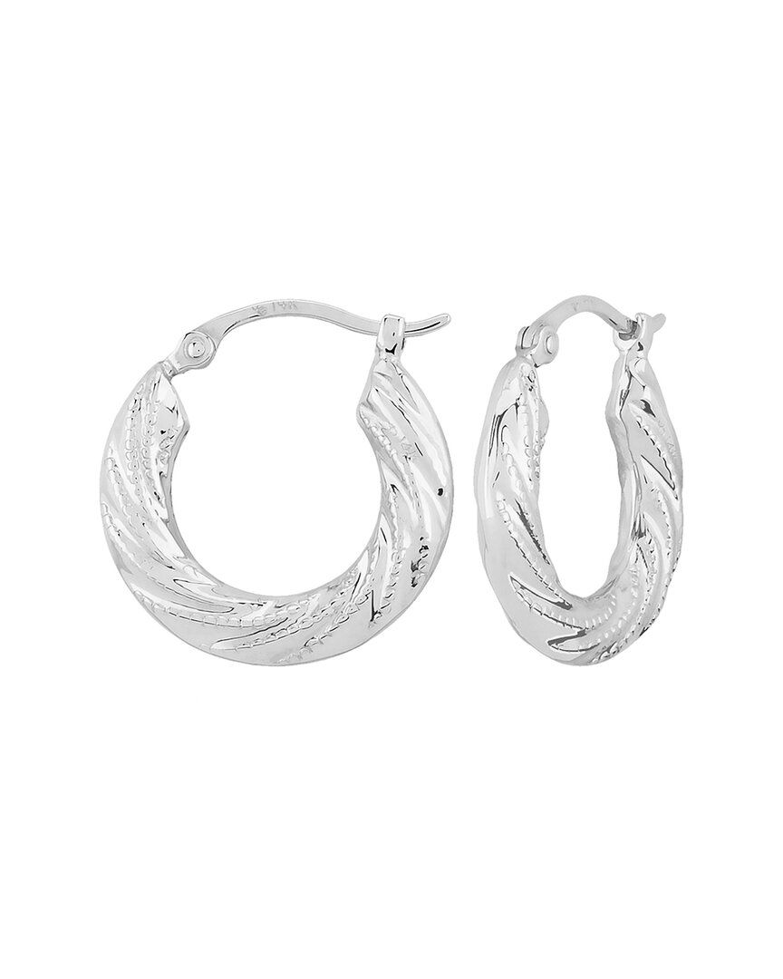 Jane Basch Silver Swirl Earrings