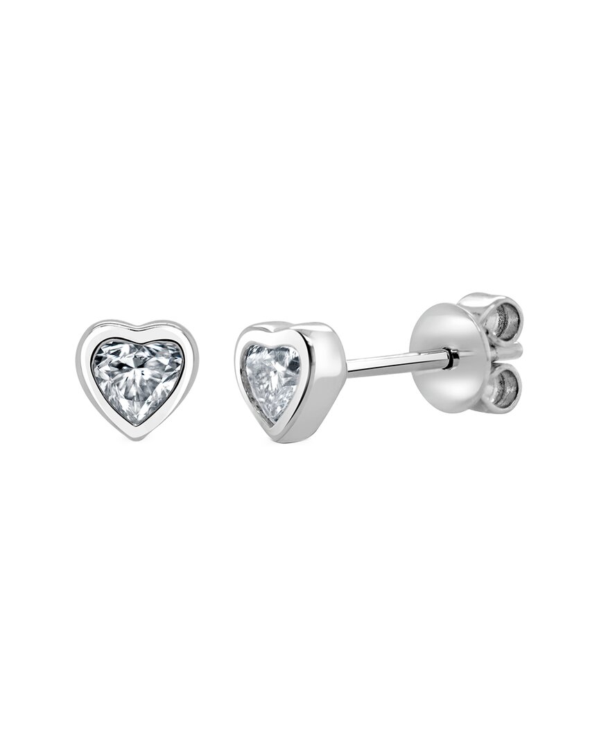 Sabrina Designs 14k 0.36 Ct. Tw. Diamond Heart Earrings