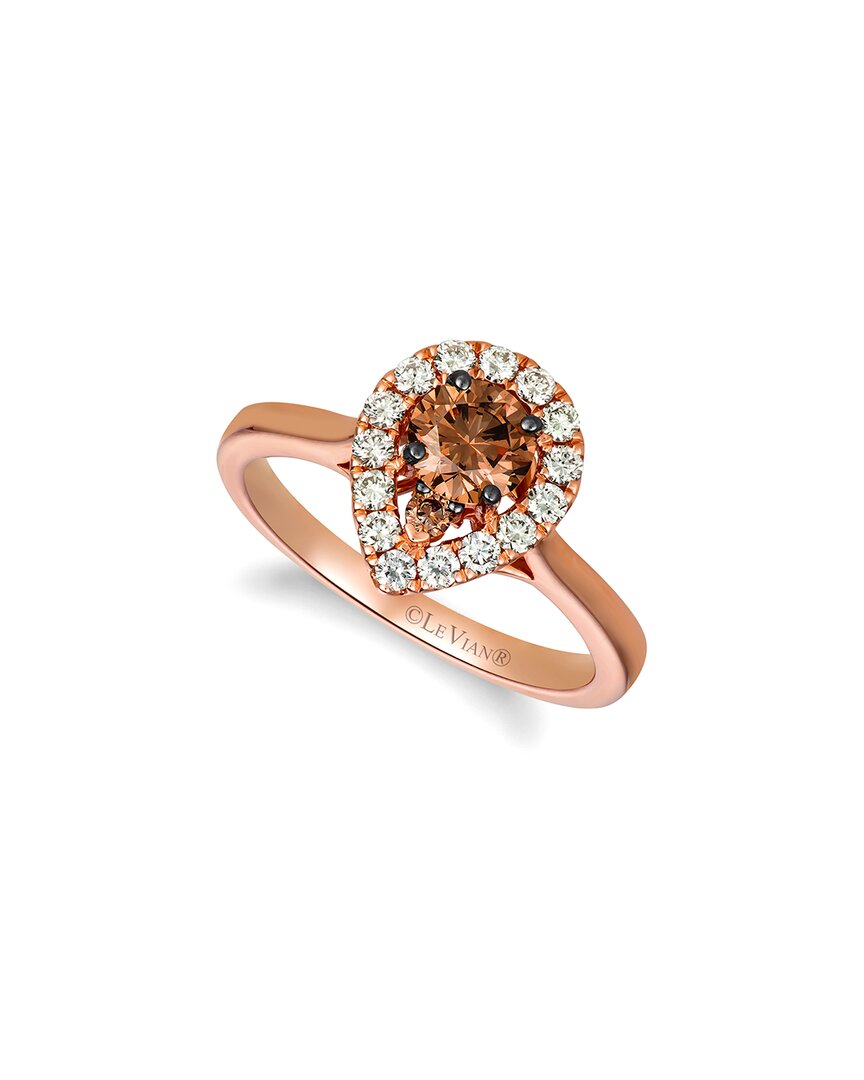 Le Vian ® Chocolate Solitaire 14k Rose Gold 0.84 Ct. Tw. Diamond Ring In Gold