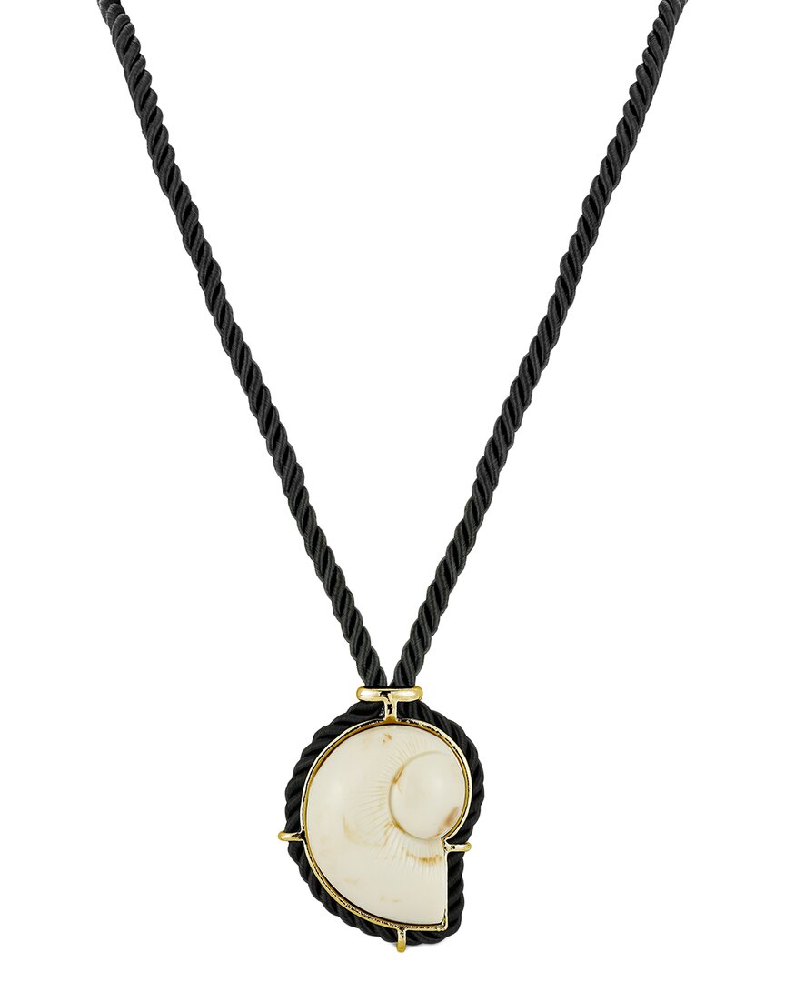 Chloe & Madison Chloe And Madison Jewelry Plated Necklace In Black