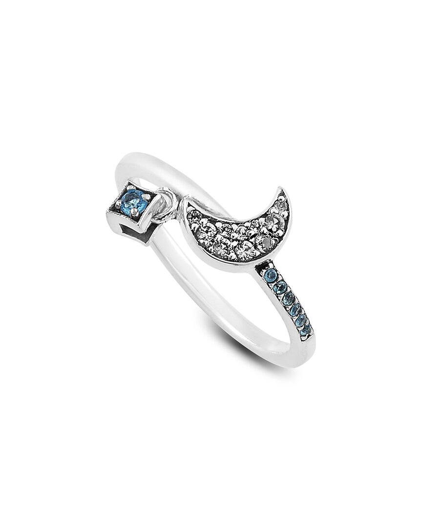 Shop Samuel B. Silver Gemstone Moon Ring