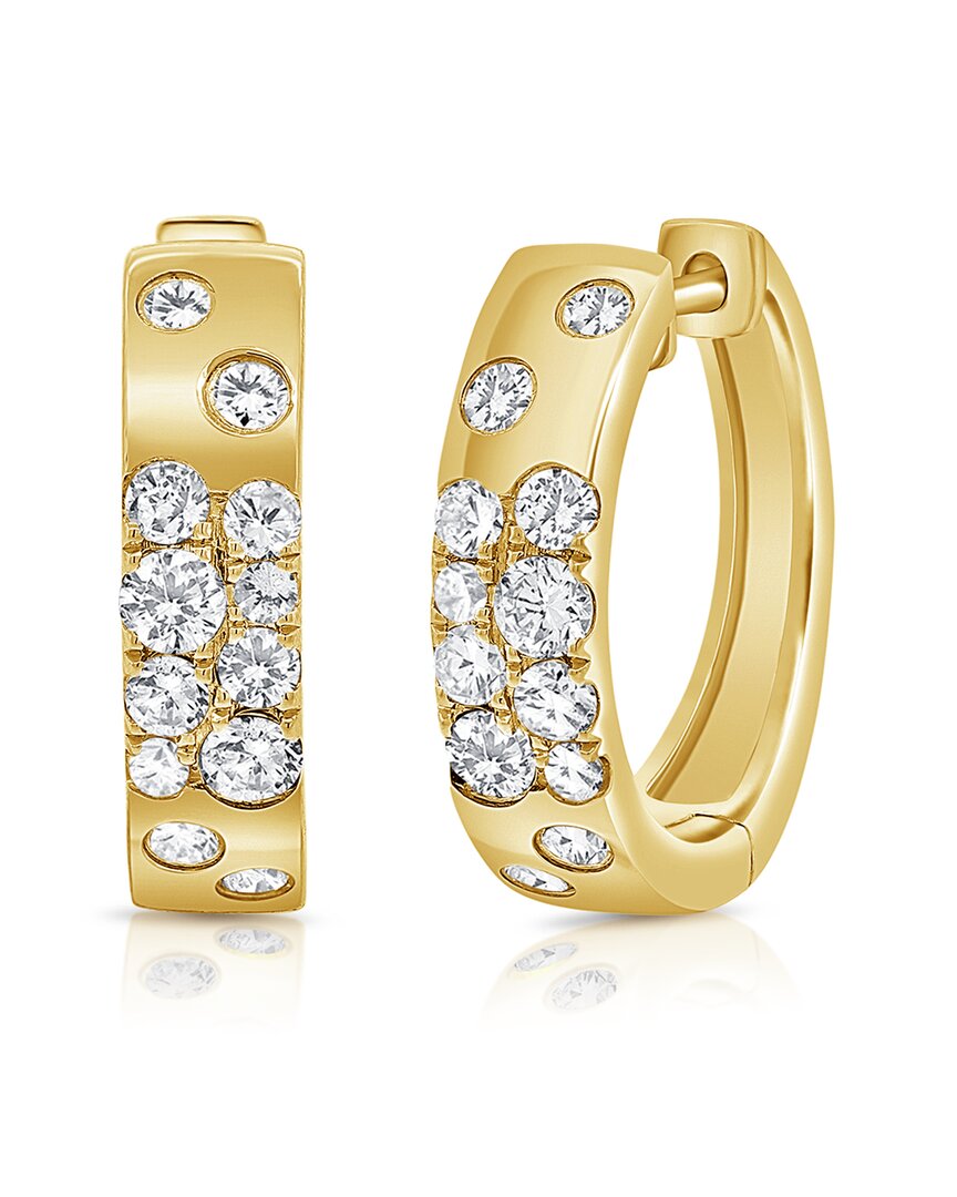 Sabrina Designs 14k 1.14 Ct. Tw. Diamond Floating Huggie Earrings