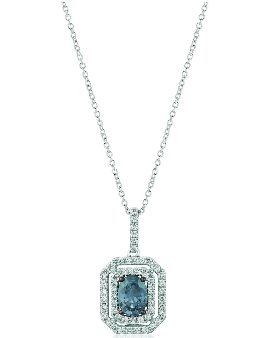 Le Vian 14k Vanilla Gold 1.06 Ct. Tw. Diamond & Grey Spinel Pendant Necklace