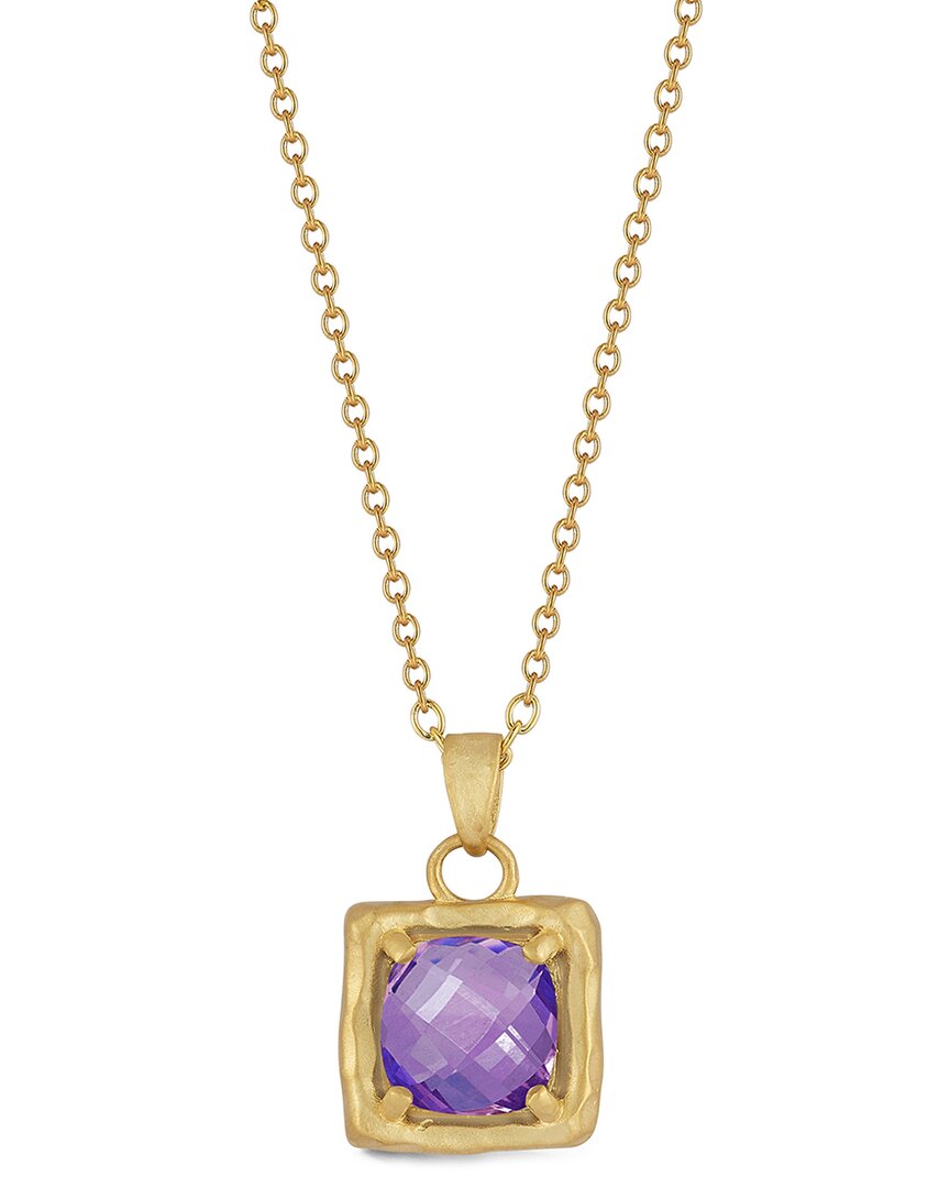 I. Reiss 14k 2.00 Ct. Tw. Amethyst Necklace In Gold