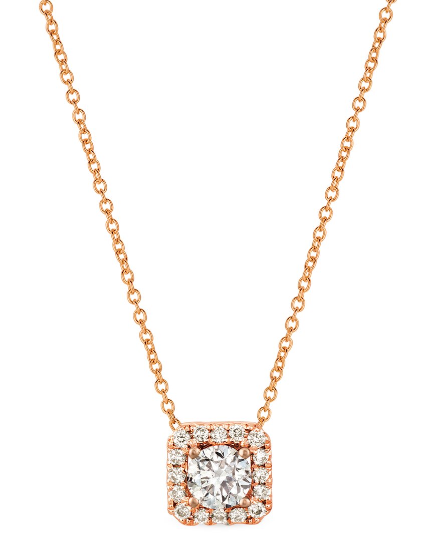 Le Vian 14k Rose Gold 0.42 Ct. Tw. Diamond Pendant Necklace