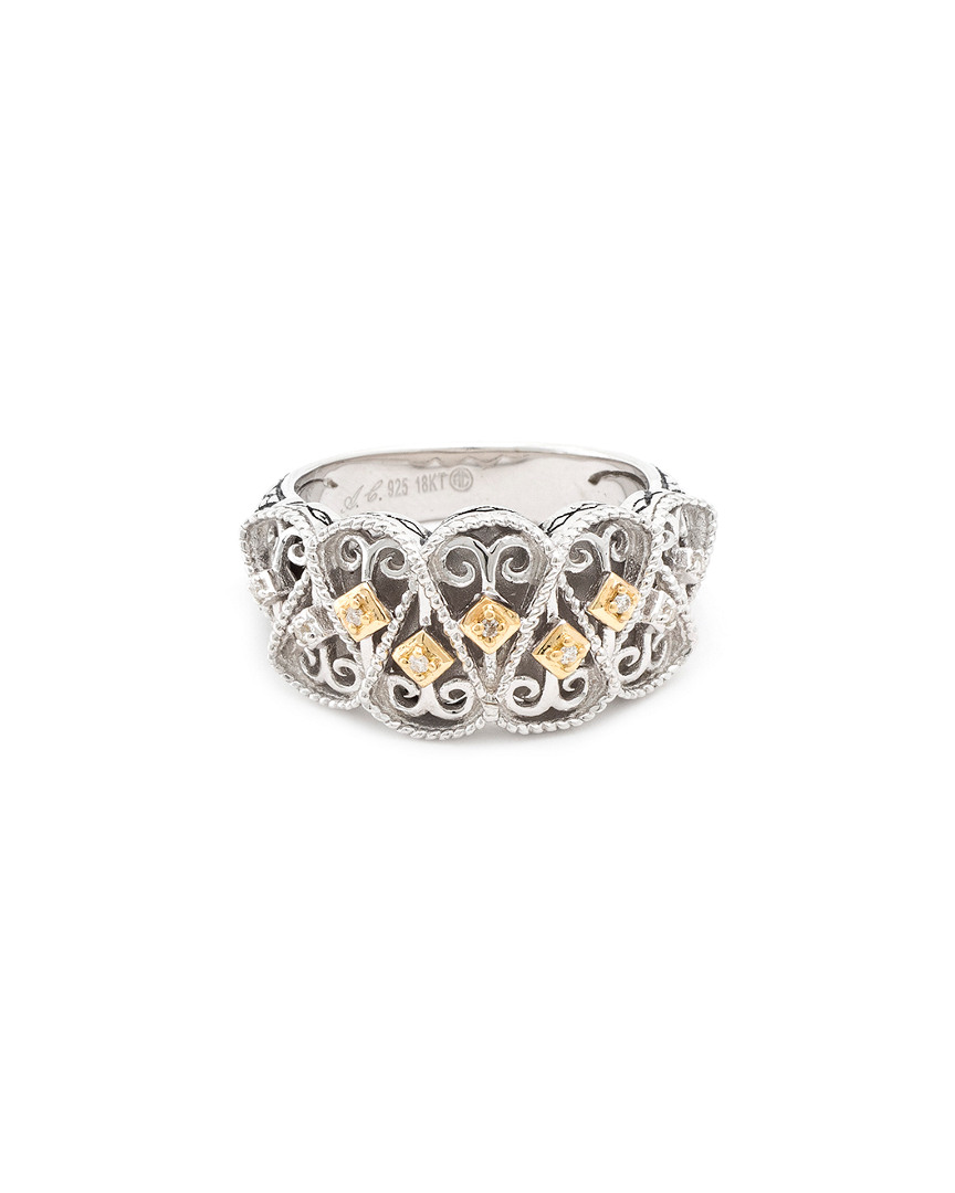 Andrea Candela Mantilla 18k & Silver 0.05 Ct. Tw. Diamond Ring