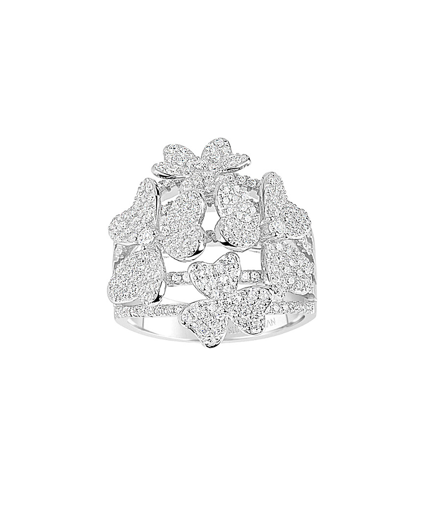 Suzy Levian Silver Cz Ring