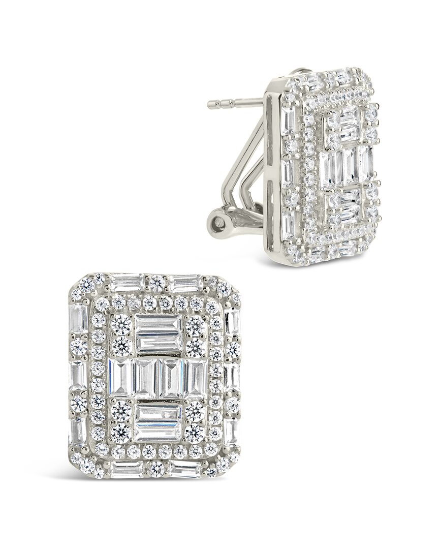 Sterling Forever Cz Jana Square Studs