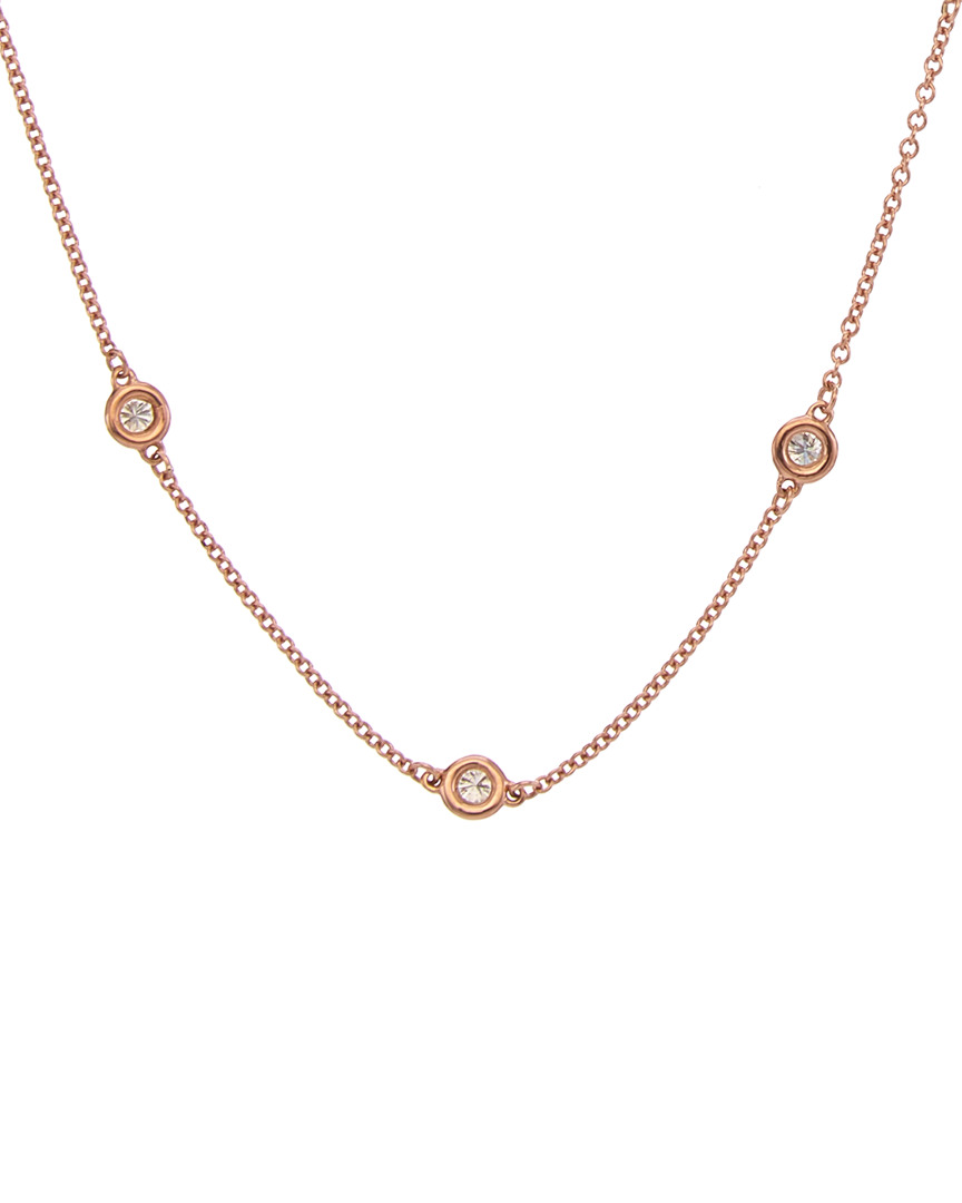 Diana M. Fine Jewelry 14k Rose Gold 0.50 Ct. Tw. Diamond Necklace