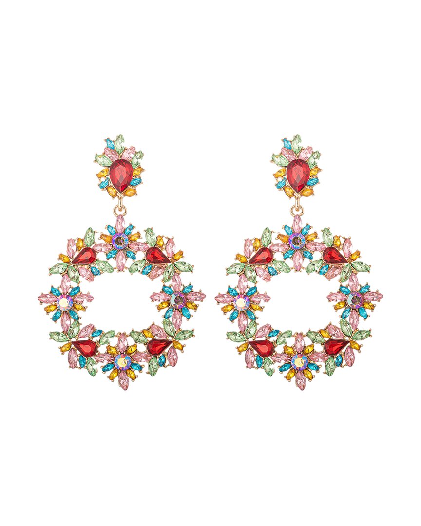 Eye Candy La Glass Crystal Kaleidoscope Statement Earrings