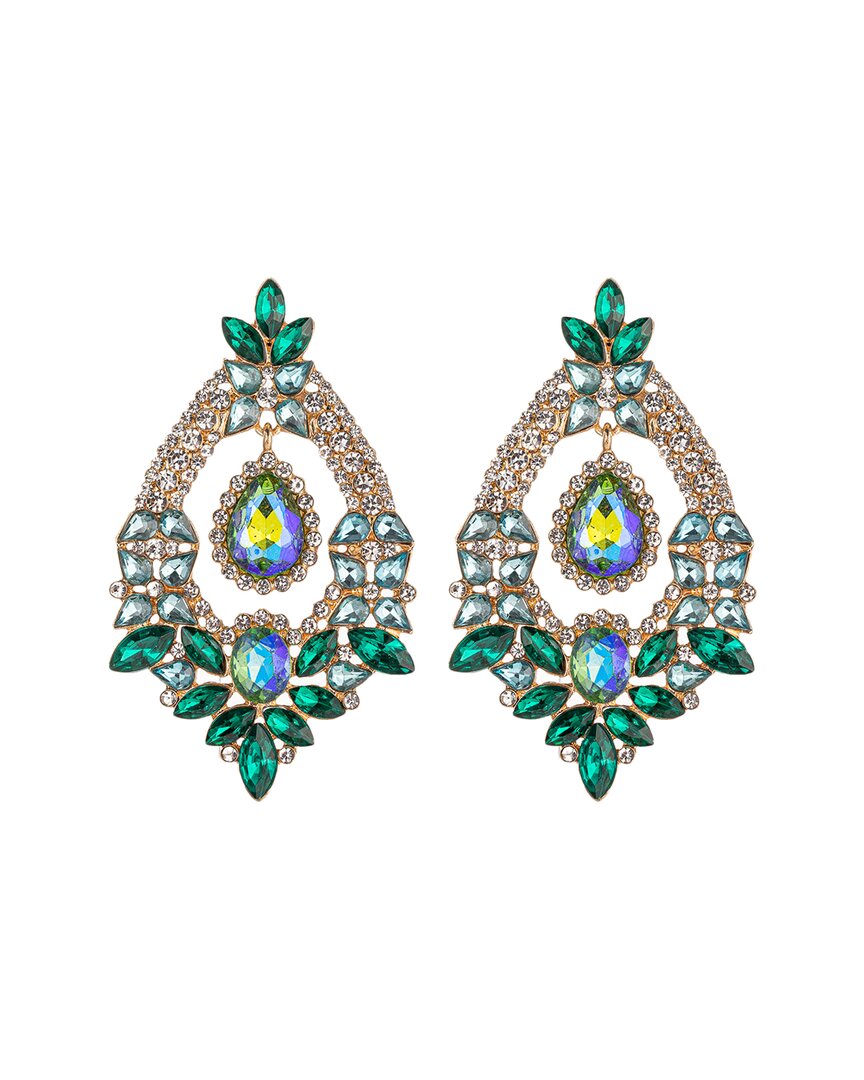 Eye Candy La Glass Crystal Royal Drop Earrings