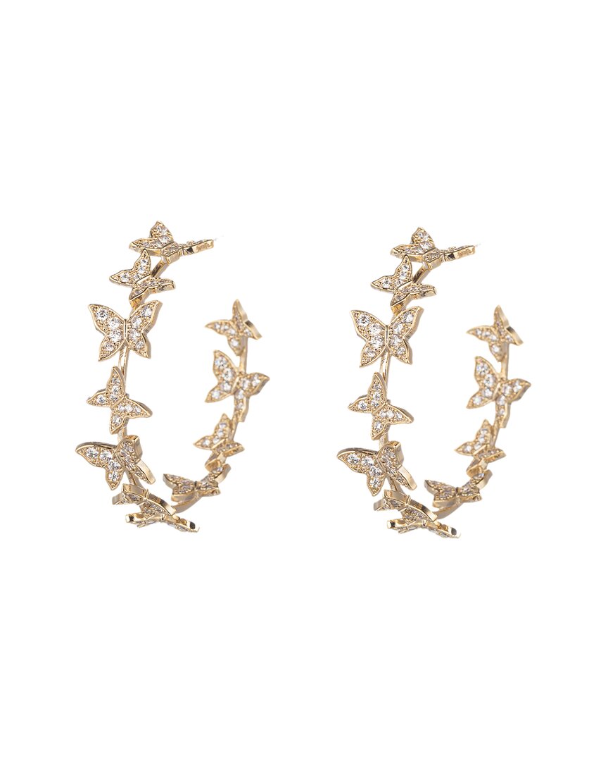 Eye Candy La Cz Mini Butterfly Statement Earrings