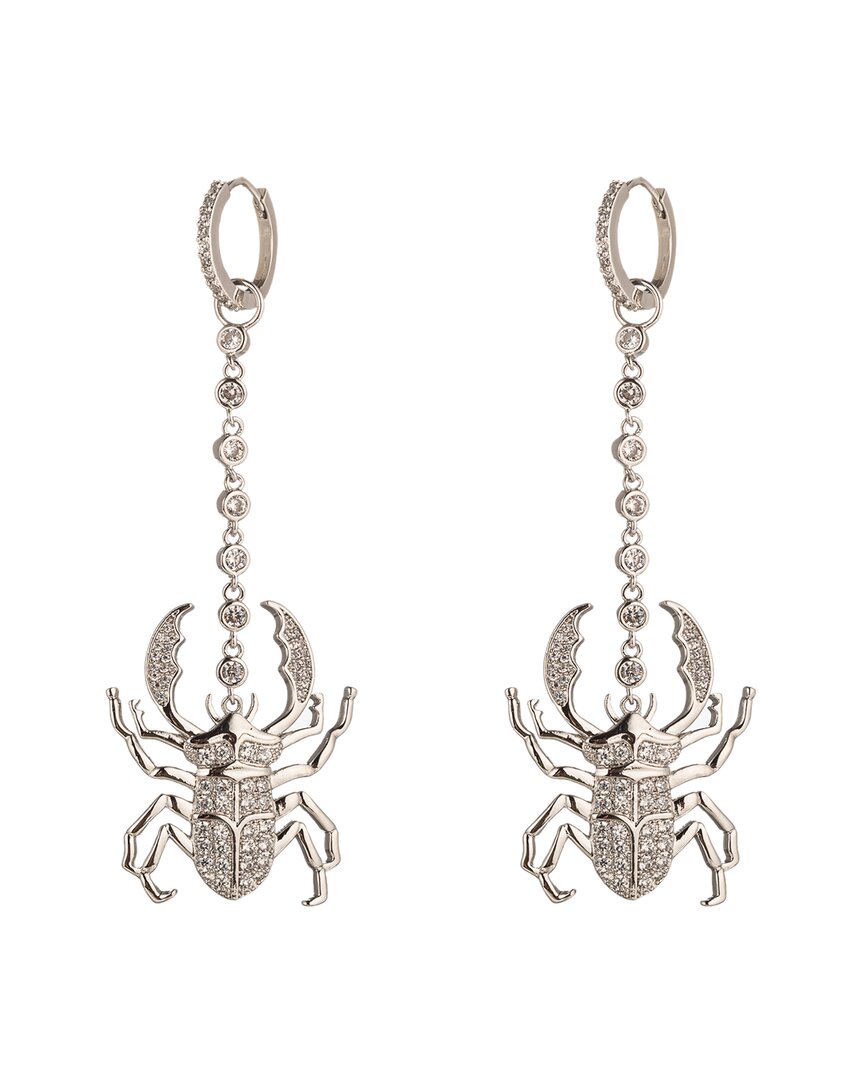 Eye Candy La Cz Beatle Drop Earrings