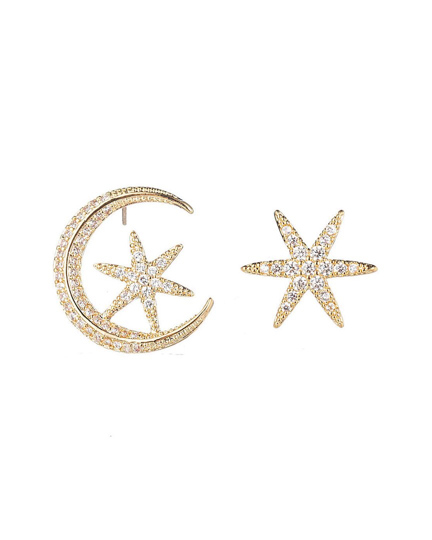 Eye Candy La Cz Double Fish Earrings