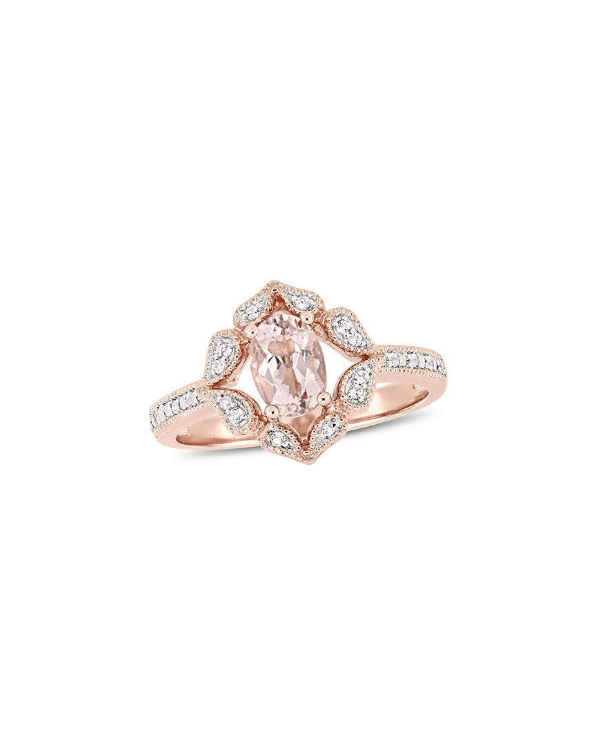 Diamond Select Cuts 14k Rose Gold 0.79 Ct. Tw. Gemstone Ring