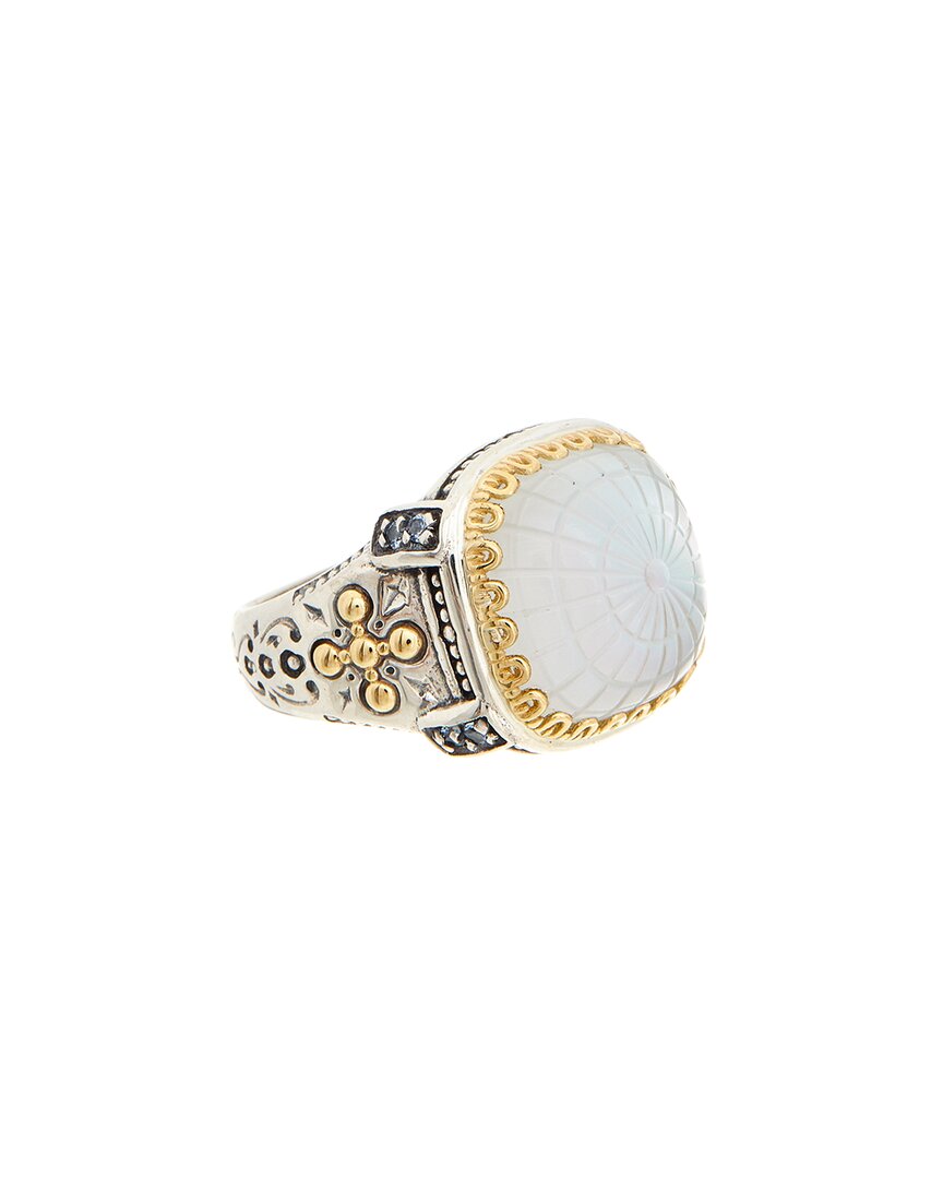 Konstantino Silver & 18k Spinel Ring In Gold