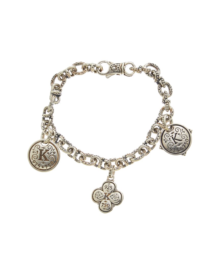Konstantino Silver & 18k Spinel Bracelet In Metallic