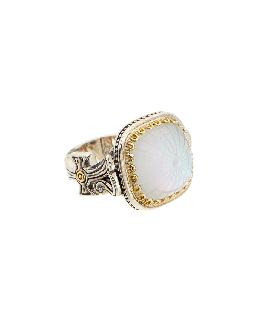 Konstantino Silver & 18k Doublet Ring In Brown