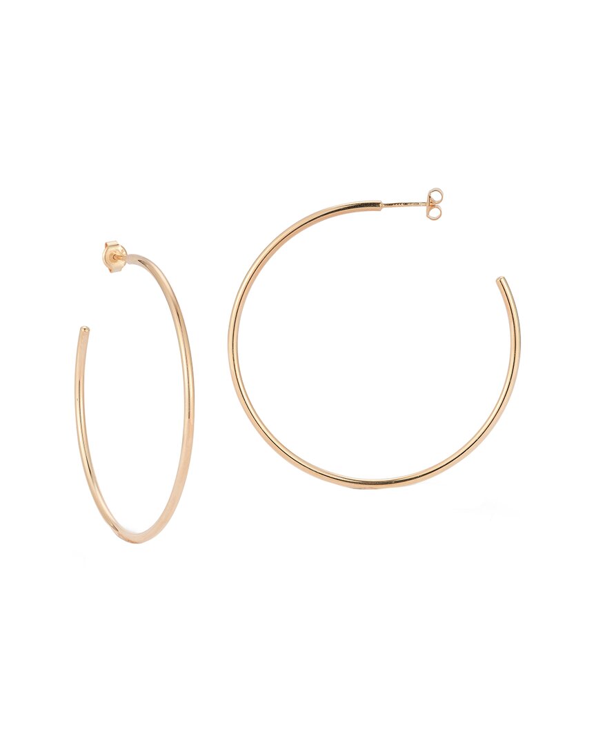 Glaze Jewelry 14K Rose Gold Vermeil Thick Hoops