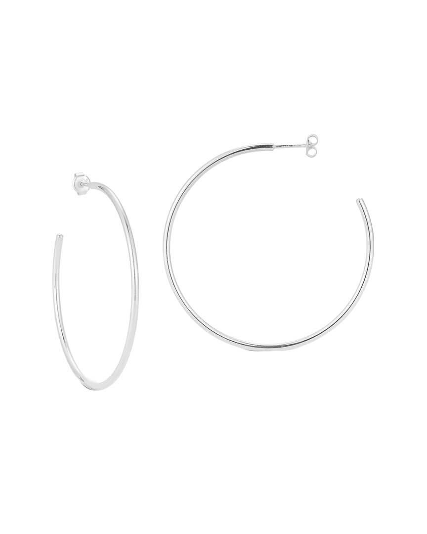 Glaze Jewelry Silver Thick Hoops