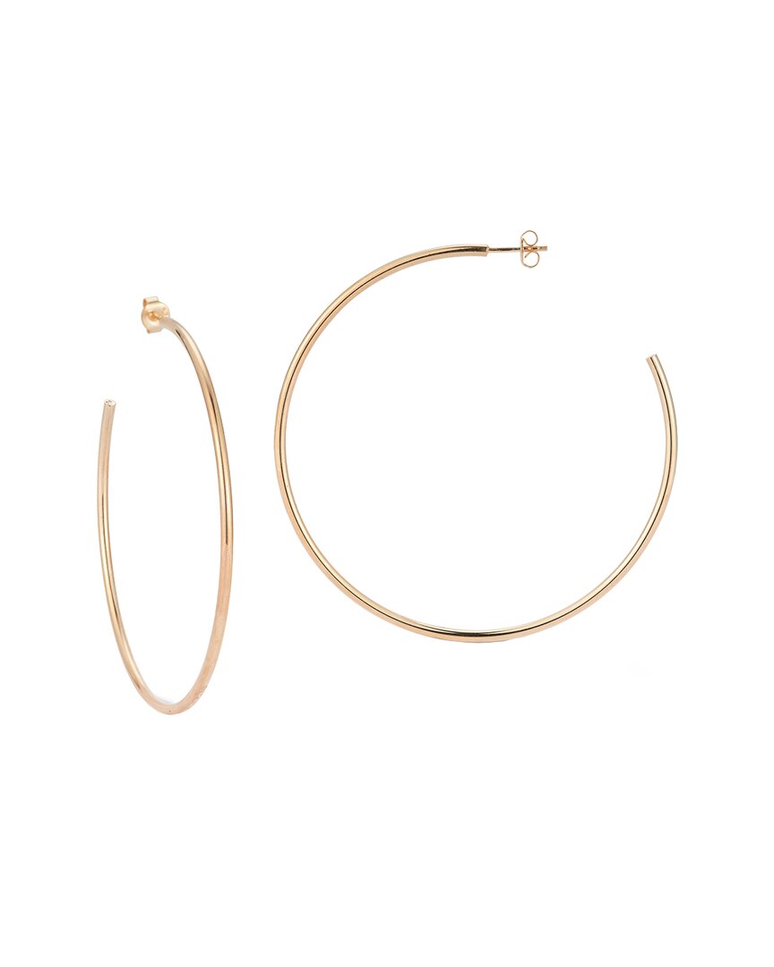 Glaze Jewelry 14K Rose Gold Vermeil Thick Hoops