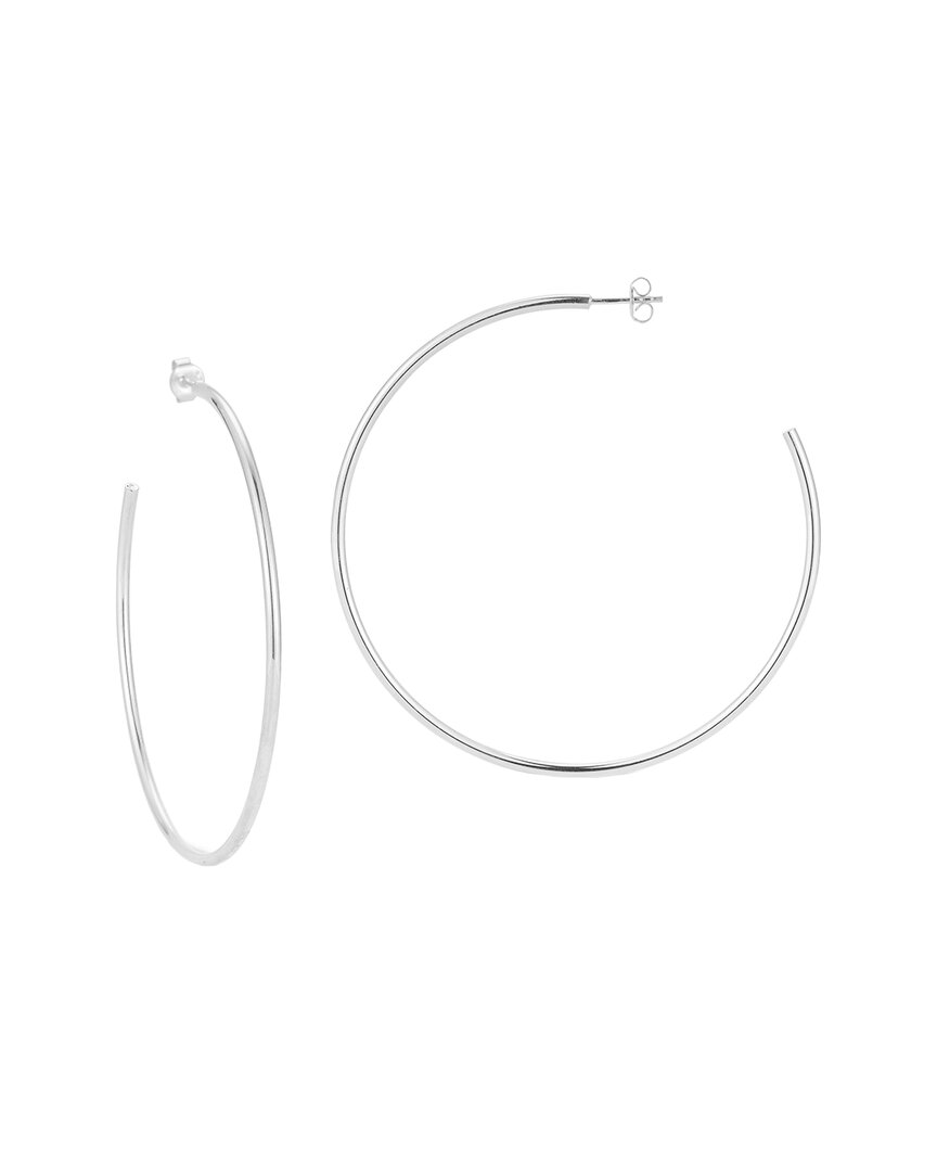 Glaze Jewelry Silver Thick Hoops