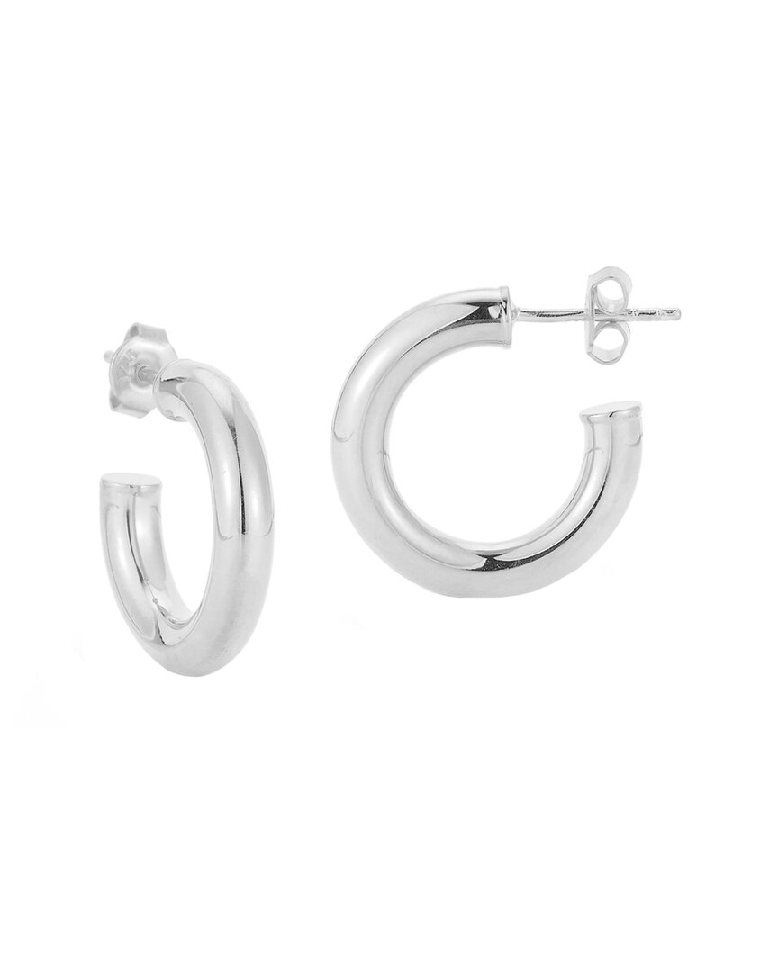 Glaze Jewelry Silver Thick Hoops