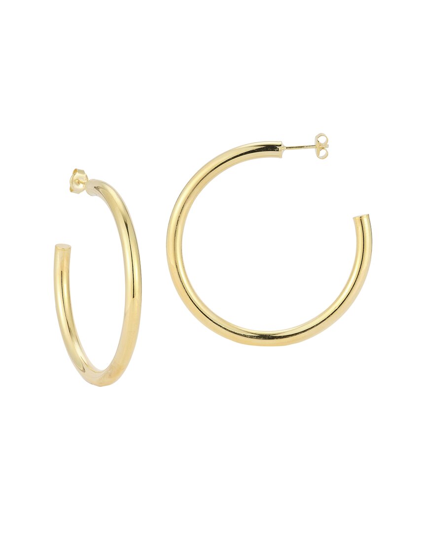 Glaze Jewelry 14k Over Silver Thick Hoops