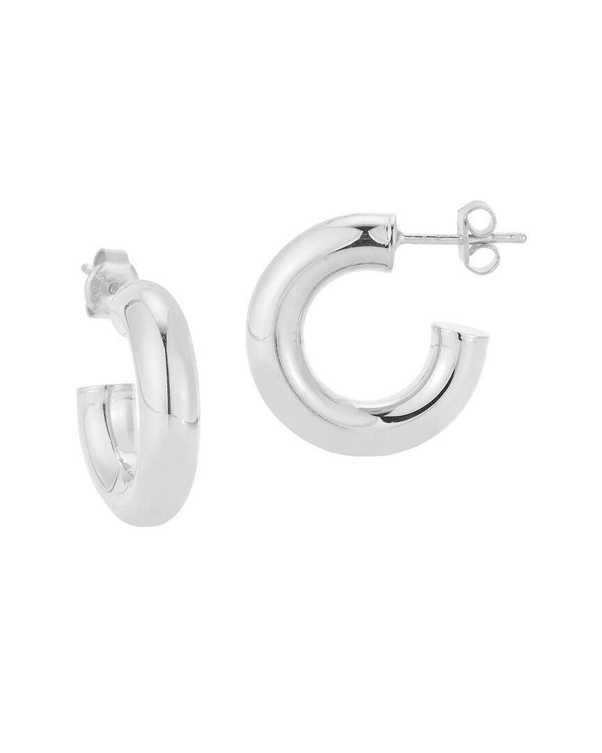 Glaze Jewelry Silver Thick Hoops