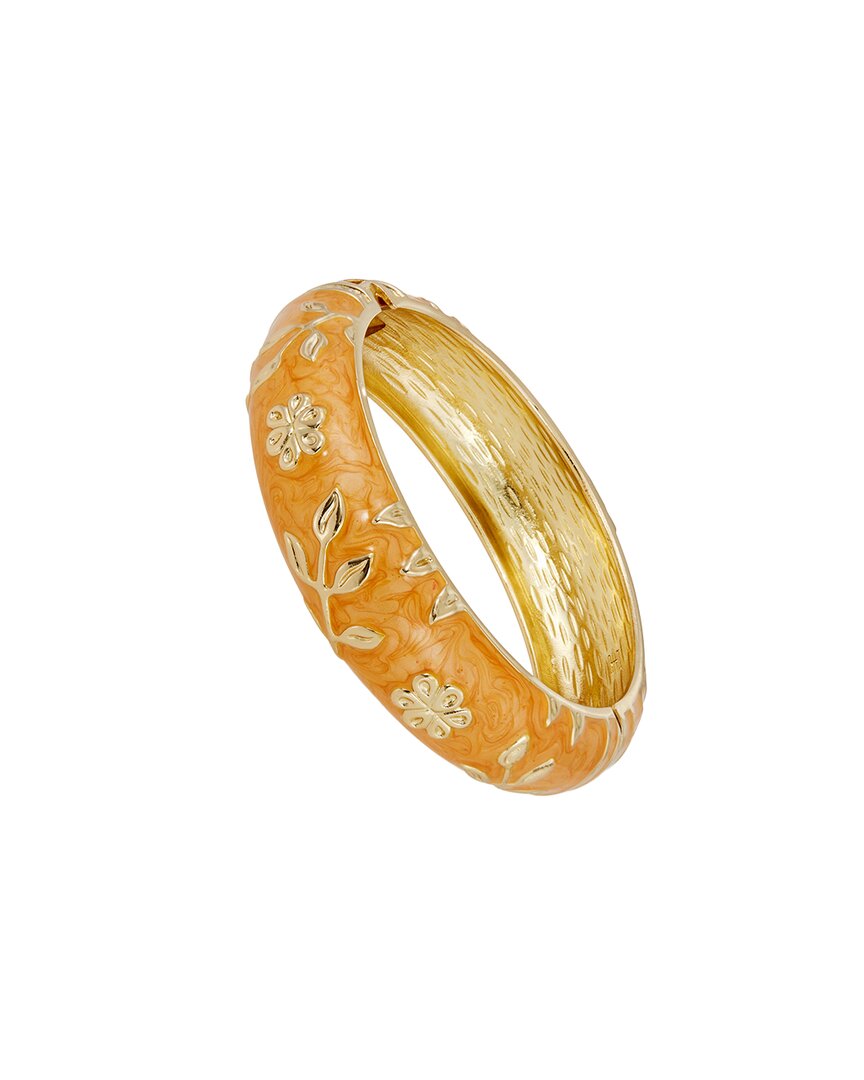 Savvy Cie 18k Plated Bangle Bracelet In Gold