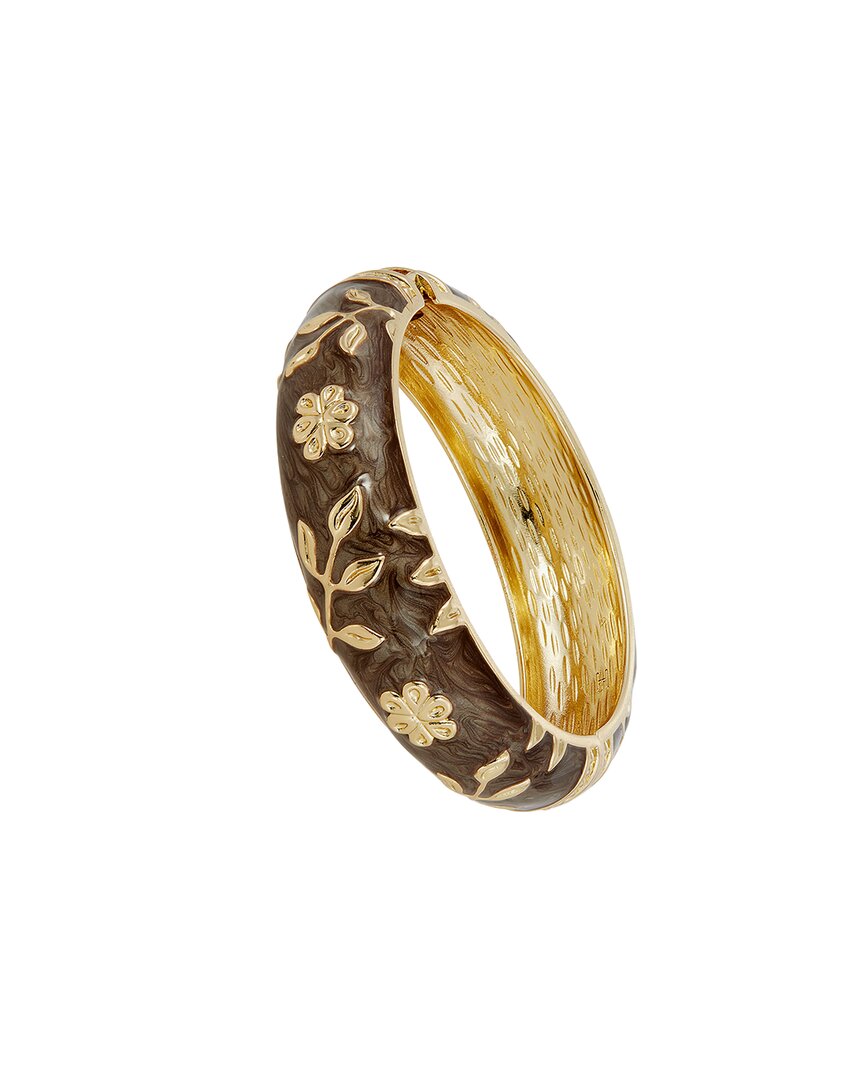 Savvy Cie 18k Plated Bangle Bracelet In Gold