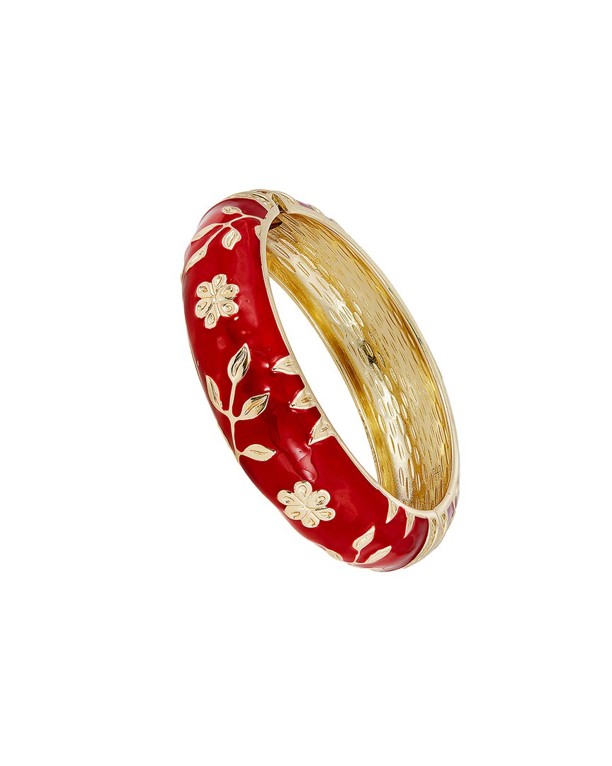 Savvy Cie 18k Plated Bangle Bracelet In Gold