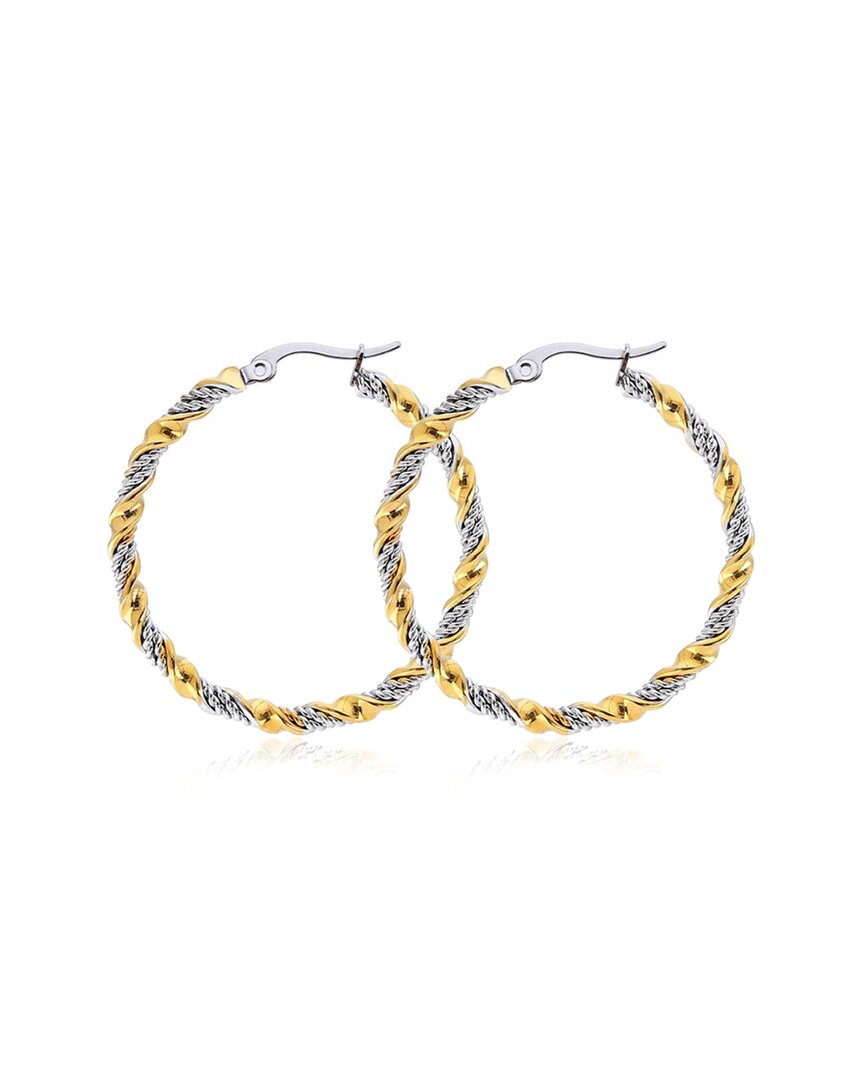 Liv Oliver Plated Hoops In Gold