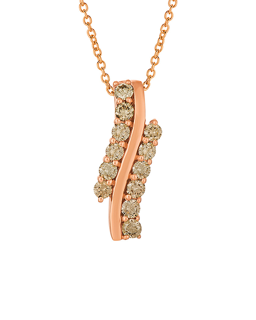 Le Vian 14k Rose Gold 0.54 Ct. Tw. Diamond Pendant Necklace