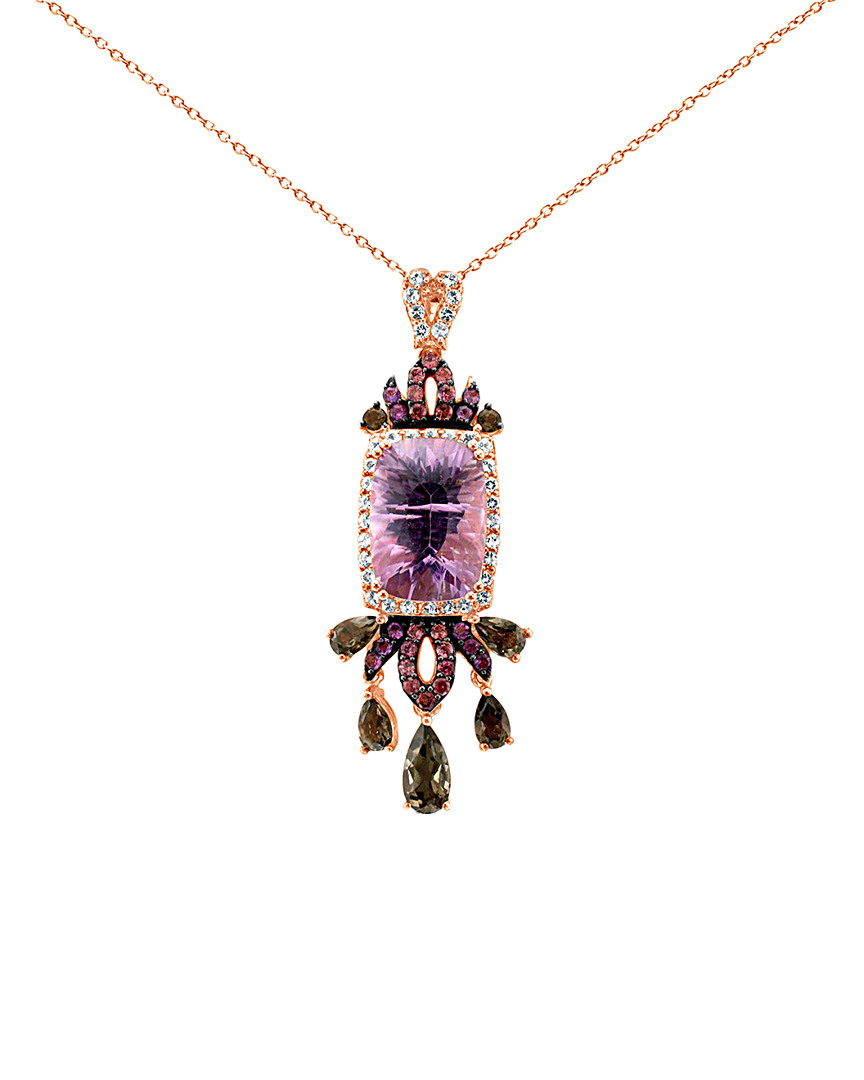 Le Vian 14k Rose Gold 7.56 Ct. Tw. Gemstone Necklace