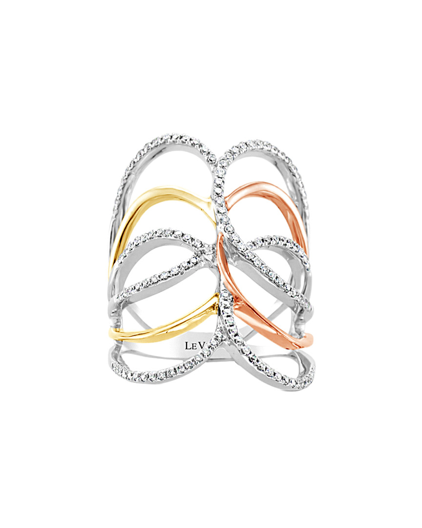 Le Vian 14k Tri-color Gold 0.43 Ct. Tw. Diamond Ring