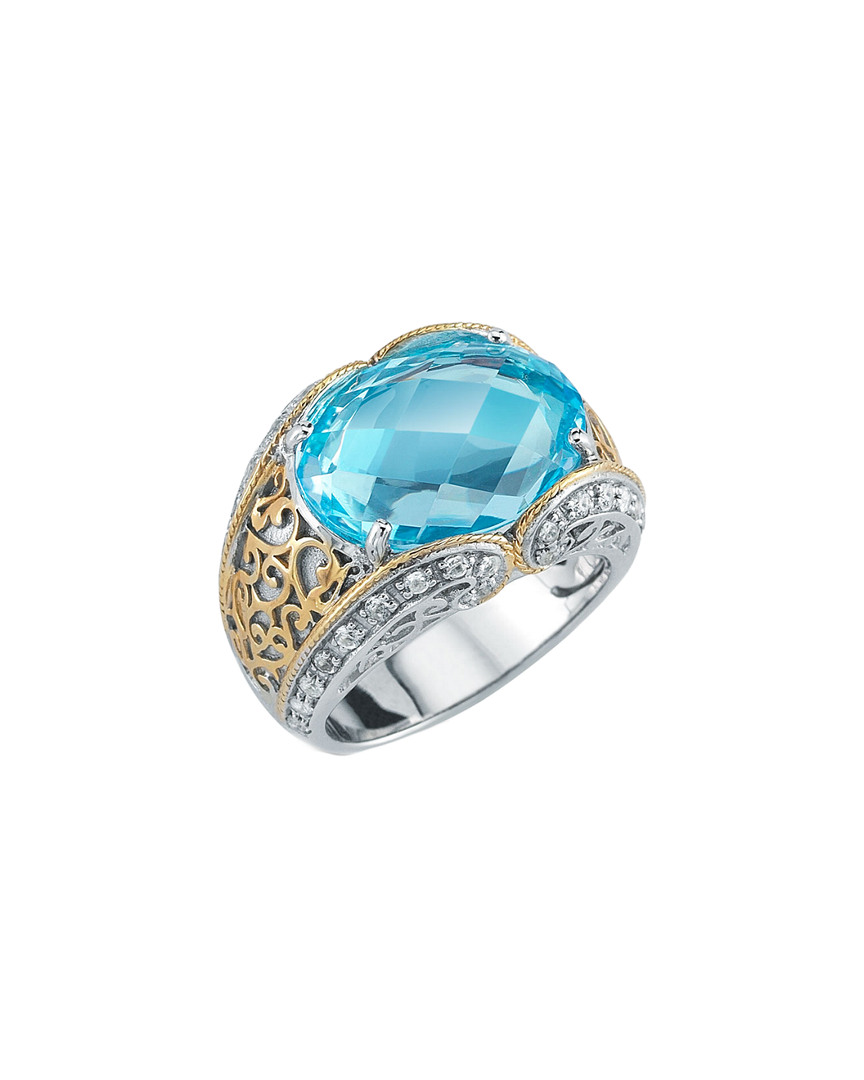 Image of DeLatori by ALOR K Over Silver Blue Topaz Ring
