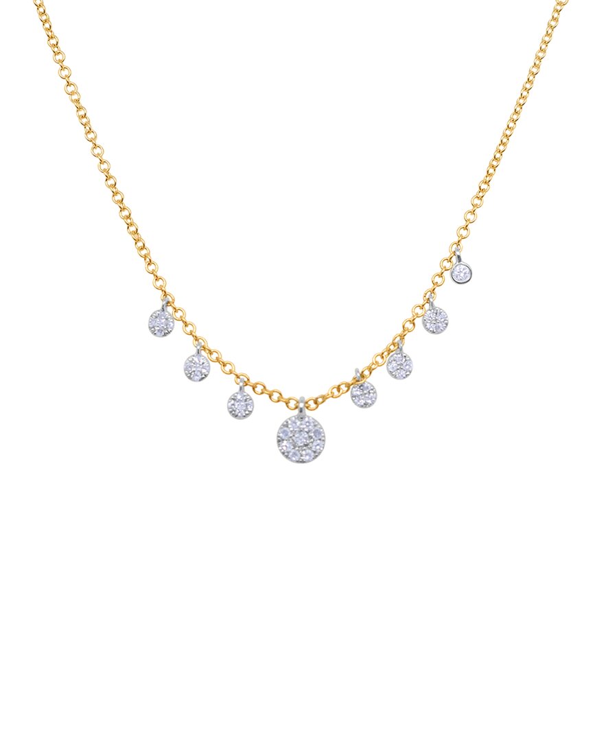 Meira T 14k Diamond Necklace In Gold
