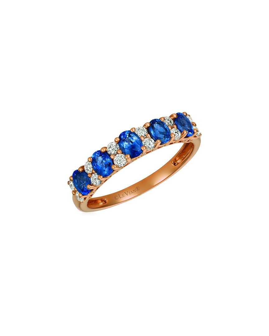 Le Vian ® Blueberry Sapphire™ 14k Rose Gold 1.25 Ct. Tw. Diamond & Sapphire Ring In Gold