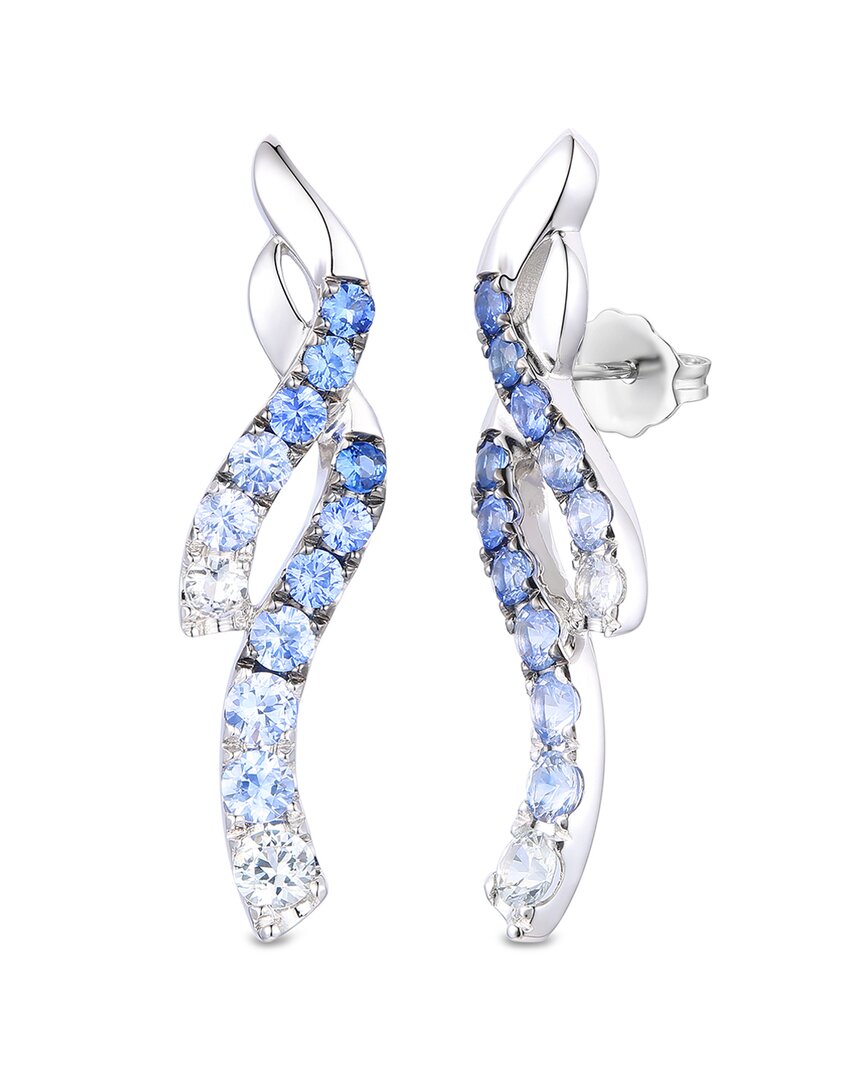 Le Vian ® Denim Ombré® 14k 2.23 Ct. Tw. Sapphire Ombre Earrings In Metallic