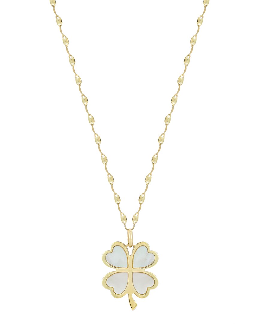 Shop Ember Fine Jewelry 14k Pearl Clover Necklace