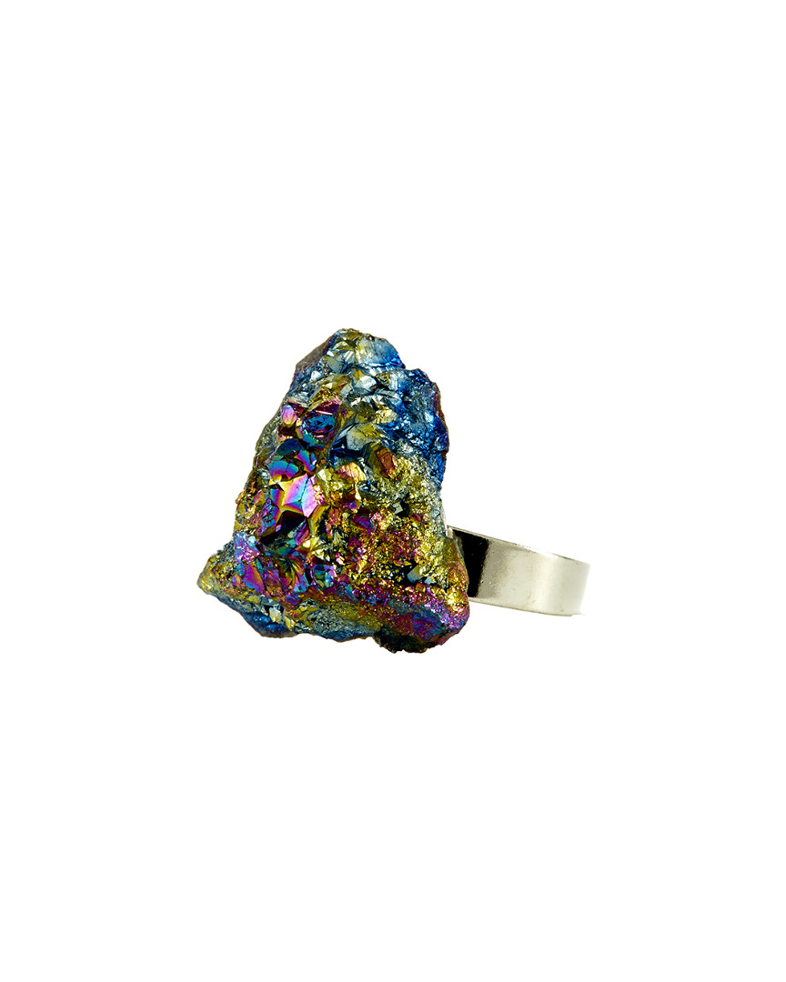 Eye Candy La Luxe Collection Drusy Quartz Ring