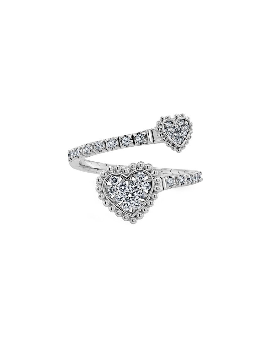 Sabrina Designs 14k 0.37 Ct. Tw. Diamond Heart Bypass Ring