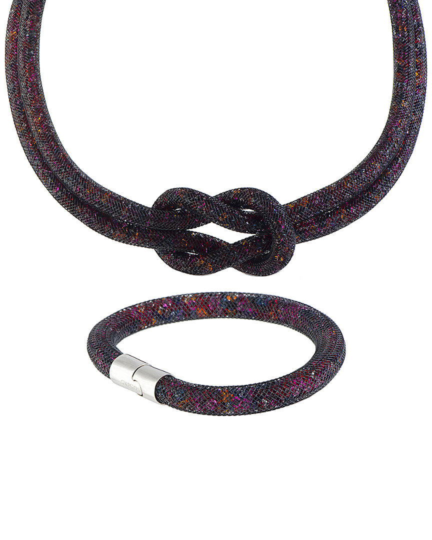 swarovski crystal necklace & bracelet set