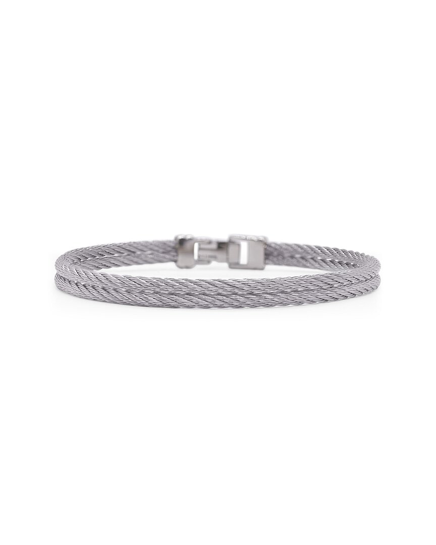 Shop Alor Classique Stainless Steel Bracelet In Grey