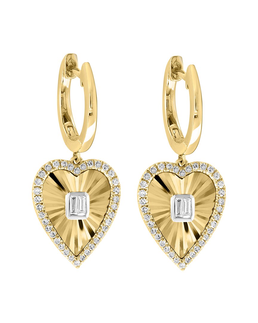 Effy Fine Jewelry 14K Two-Tone 0.34 ct. tw. Diamond Earrings