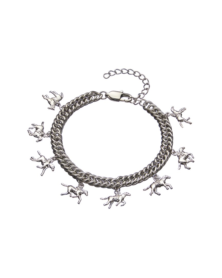 Jean Claude Stainless Steel Bracelet In Silver